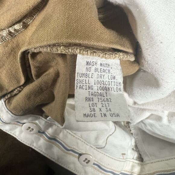 Cabelas VTG Briar Upland Brush Pants Mens 36x30 Brown Canvas Hunting - Picture 9 of 9